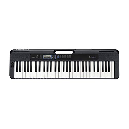Casio Casiotone CT-S300 Clavier avec 61 Touches à Frappe Dynamique, 400 sons & 77 Rythmes d'accompagnement, Noir