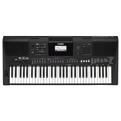 Yamaha PSR-E463 – Clavier électronique avec 61 touches – Instrument de musique portable – Simple à utiliser – Idéal pour s'initier – Noir